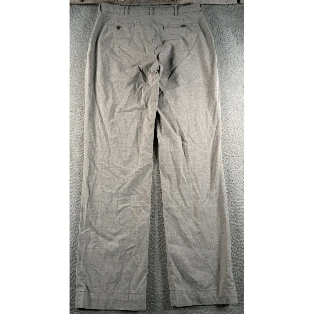 Polo Golf Ralph Lauren Dress Pants Mens 34x32 Gray Wool Straight Formal Business